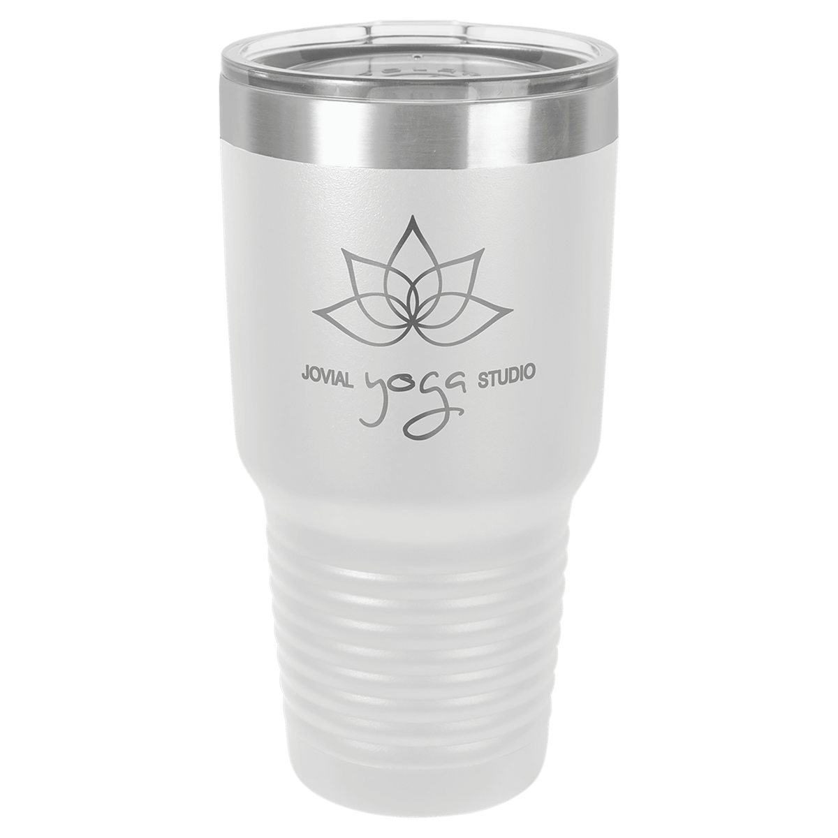 White Polar Camel 30 oz. Ringneck Vacuum Insulated Tumbler with Lid