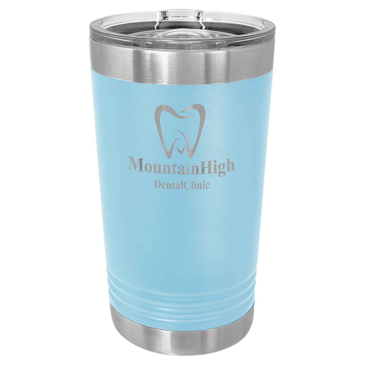 Light Blue 16 oz Polar Camel Pint Tumbler with Slider Lid