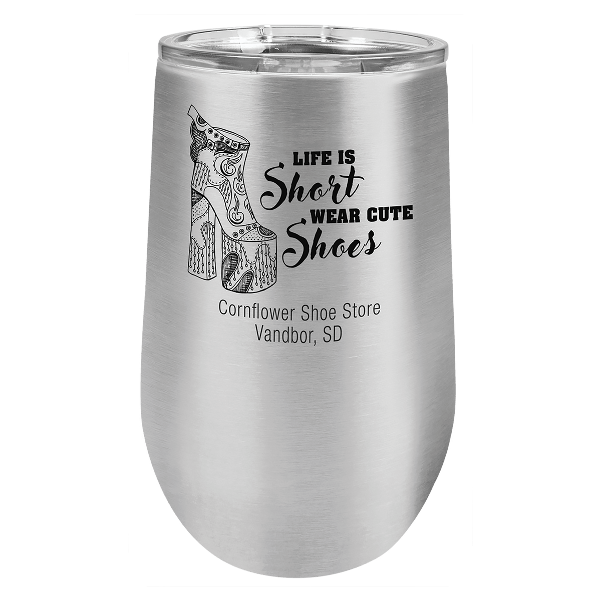 Stainless Steel 16 oz. Polar Camel Stemless Tumbler