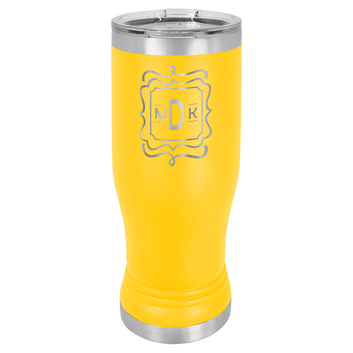 Yellow 14 oz. Polar Camel Pilsner Tumbler with Clear Lid