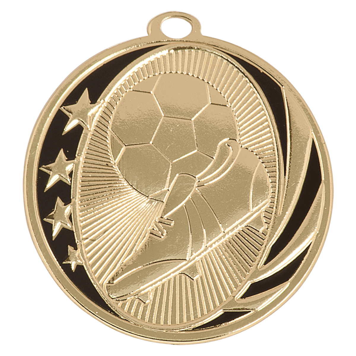 Soccer MidNite Star Medal-Gold