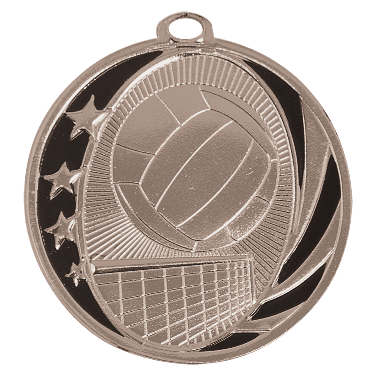 Volleyball MidNite Star Medal-Silver
