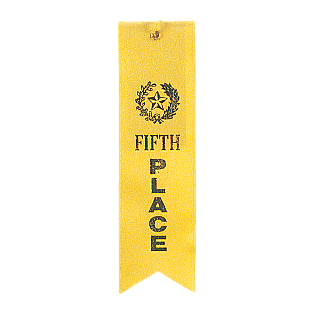 5th Place Carded Ribbon with String