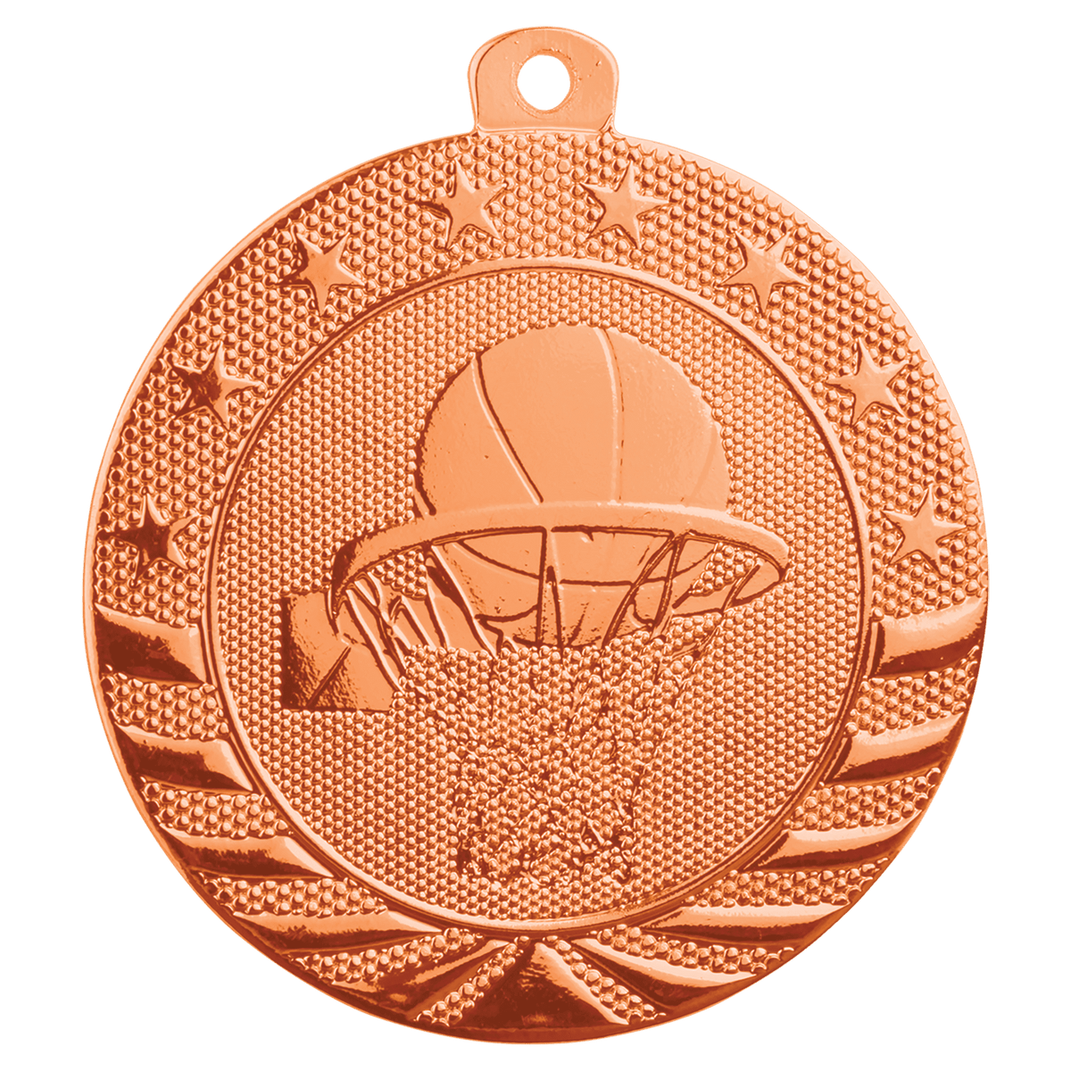 Basketball Starbrite Medal-Bronze