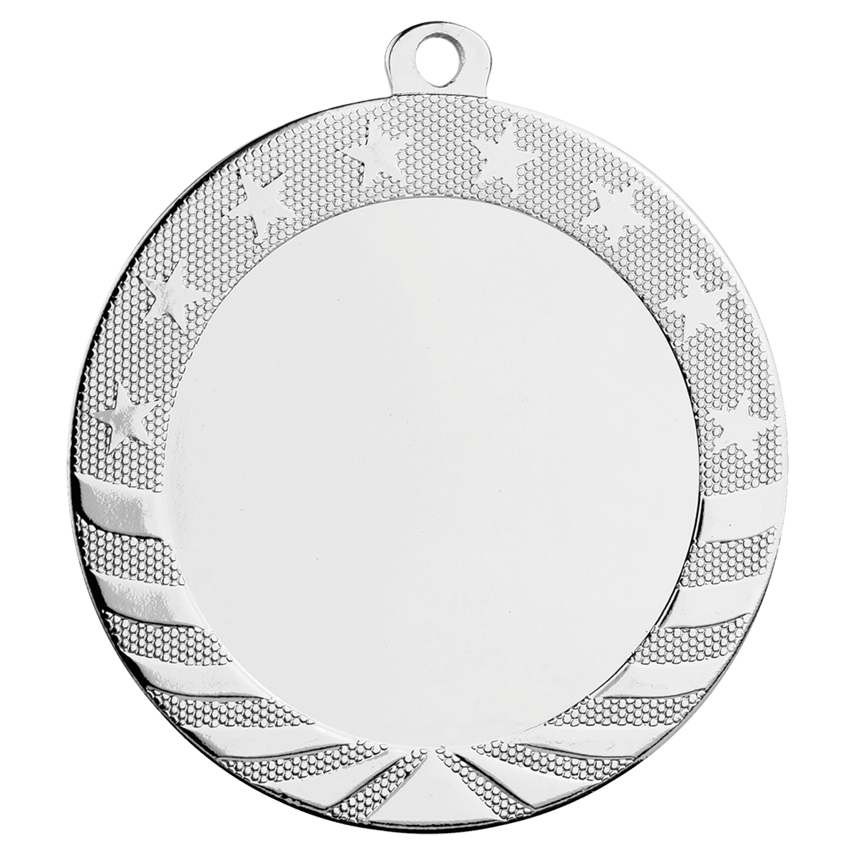 Starbrite 2" Insert Holder Medal-Bright Silver (Insert Not Included)