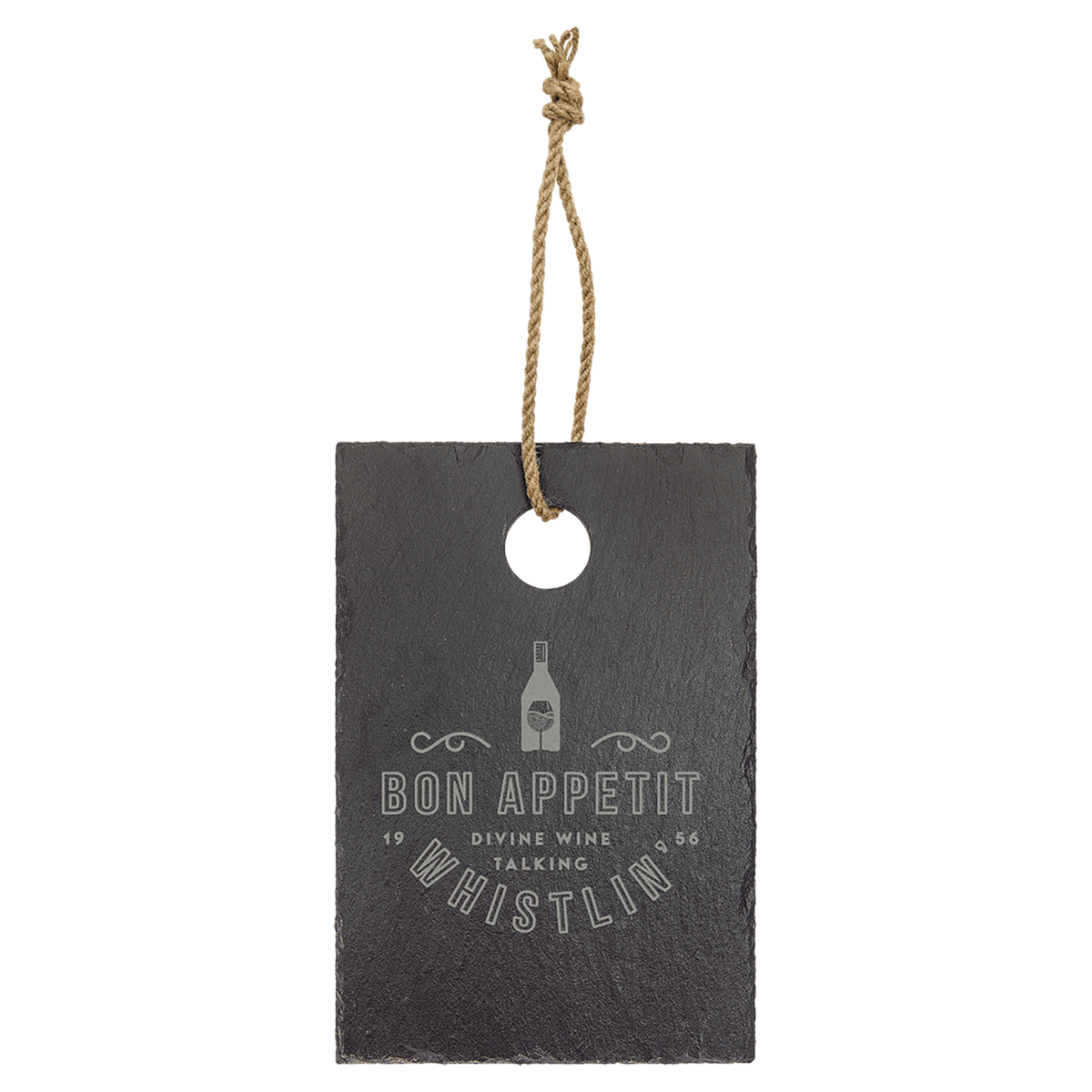 6" x 9" Rectangle Slate Cutting Board with Hanger String