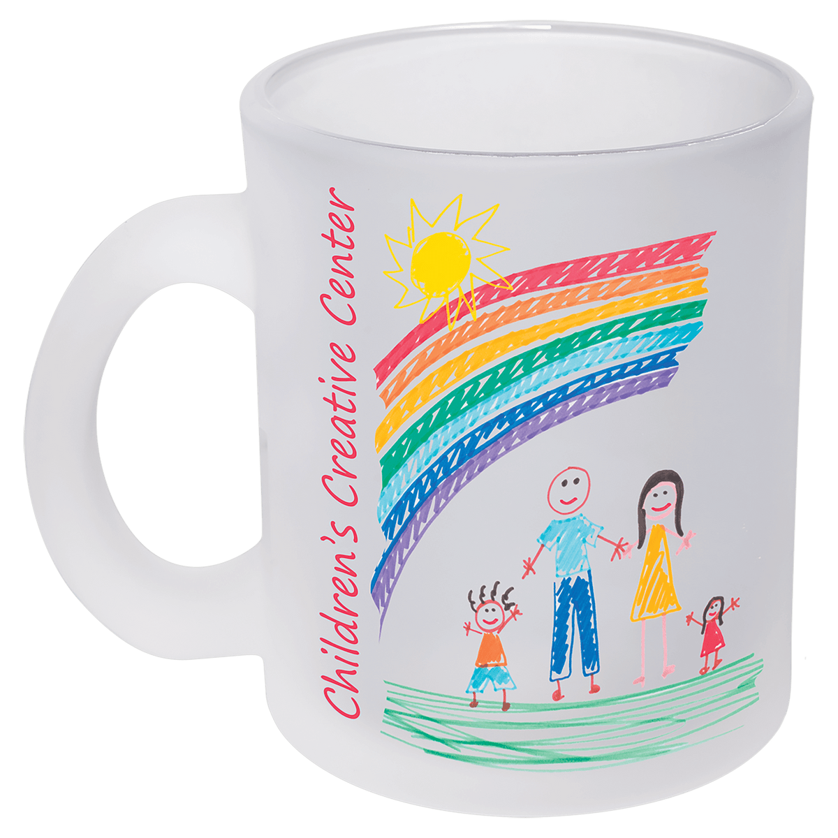 10 oz. Frosted Glass Mug