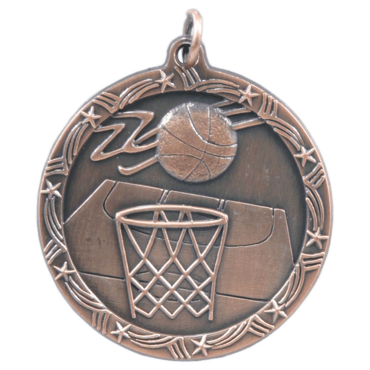 Basketball Shooting Star Medal-Bronze