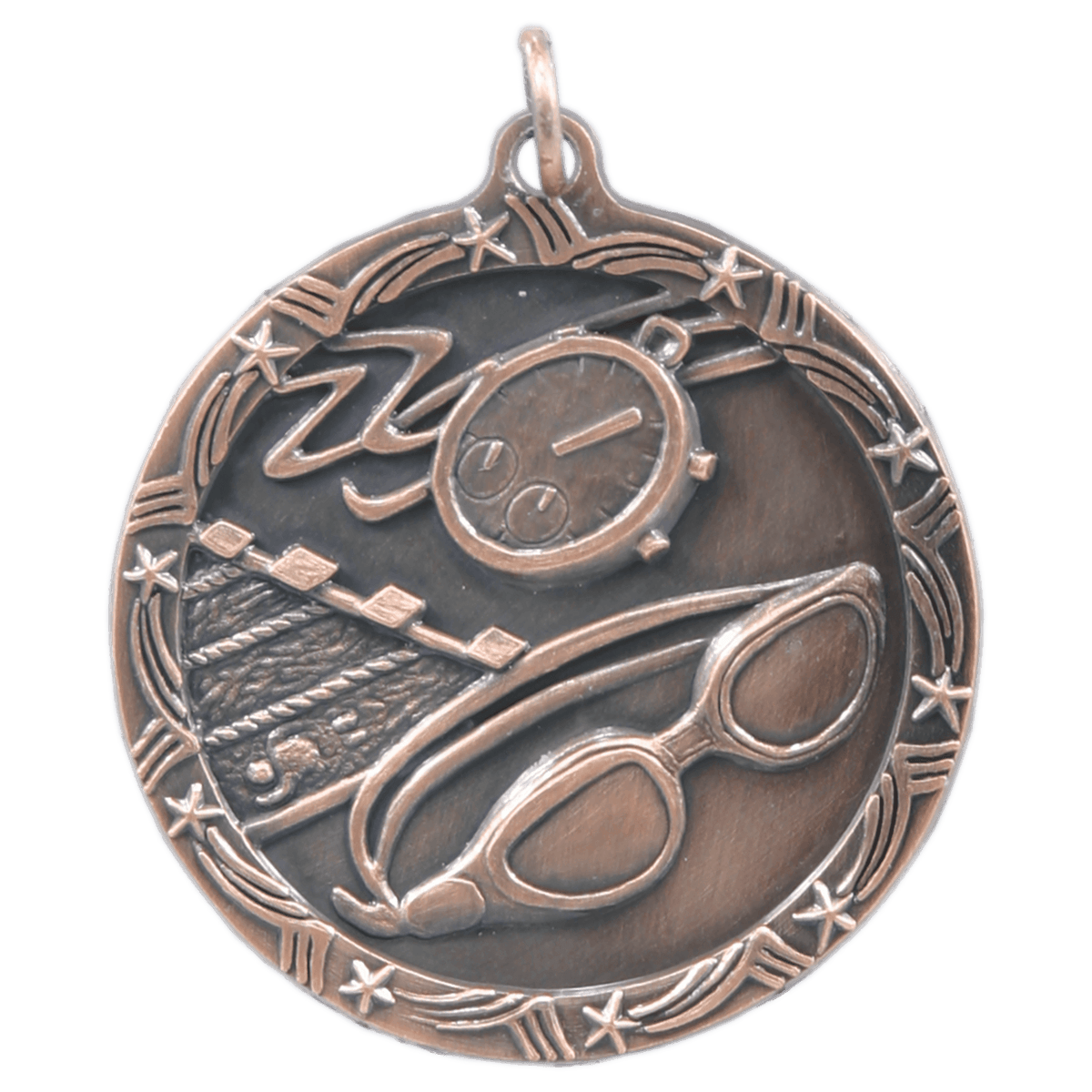 Swimming Shooting Star Medal-Bronze