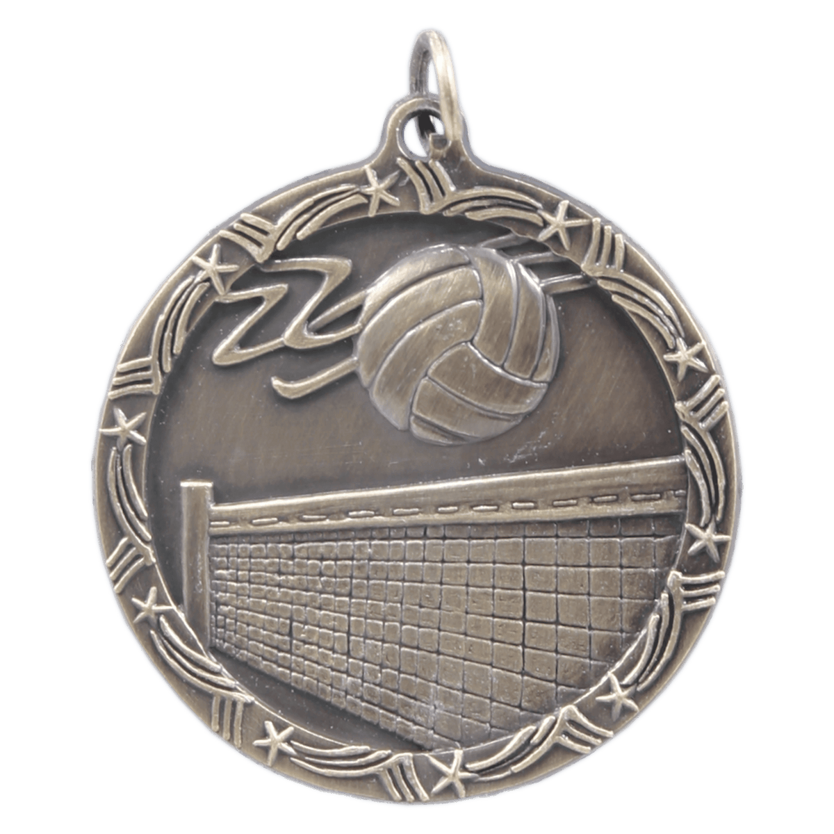 Volleyball Shooting Star Medal-Gold