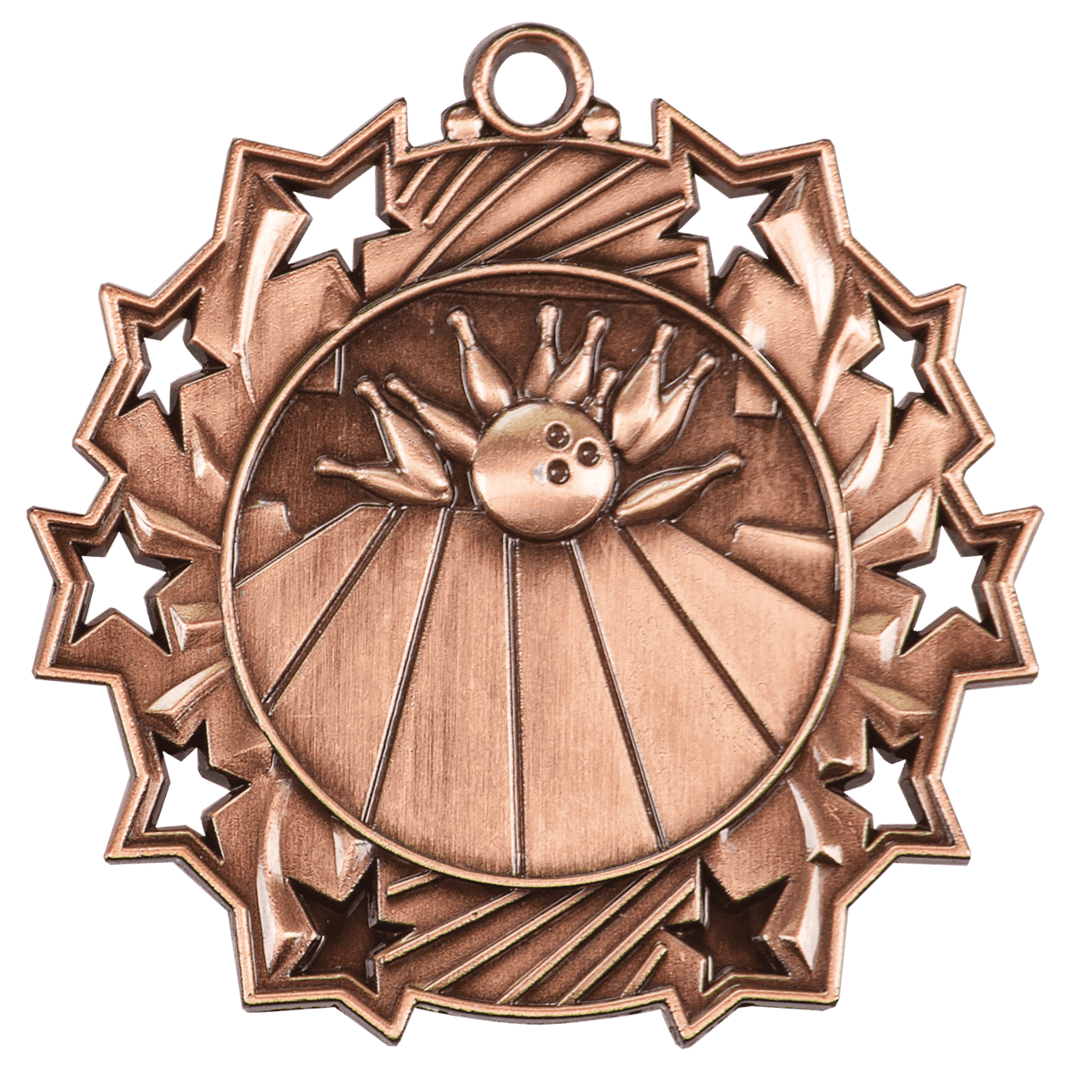 Bowling Ten Star Medal-Bronze