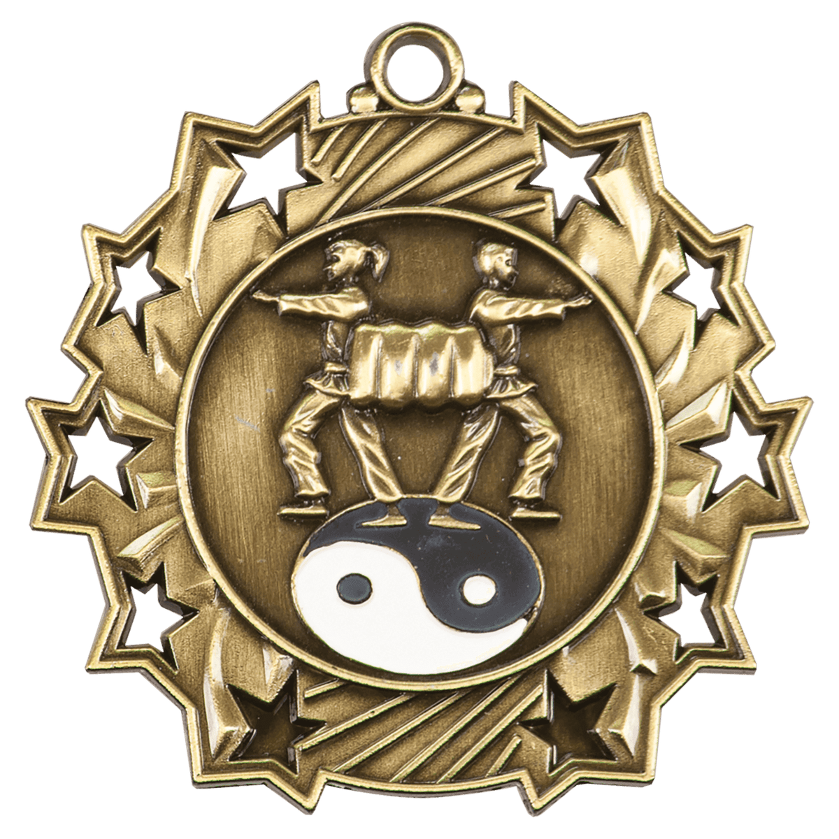 Martial Arts Ten Star Medal-Gold