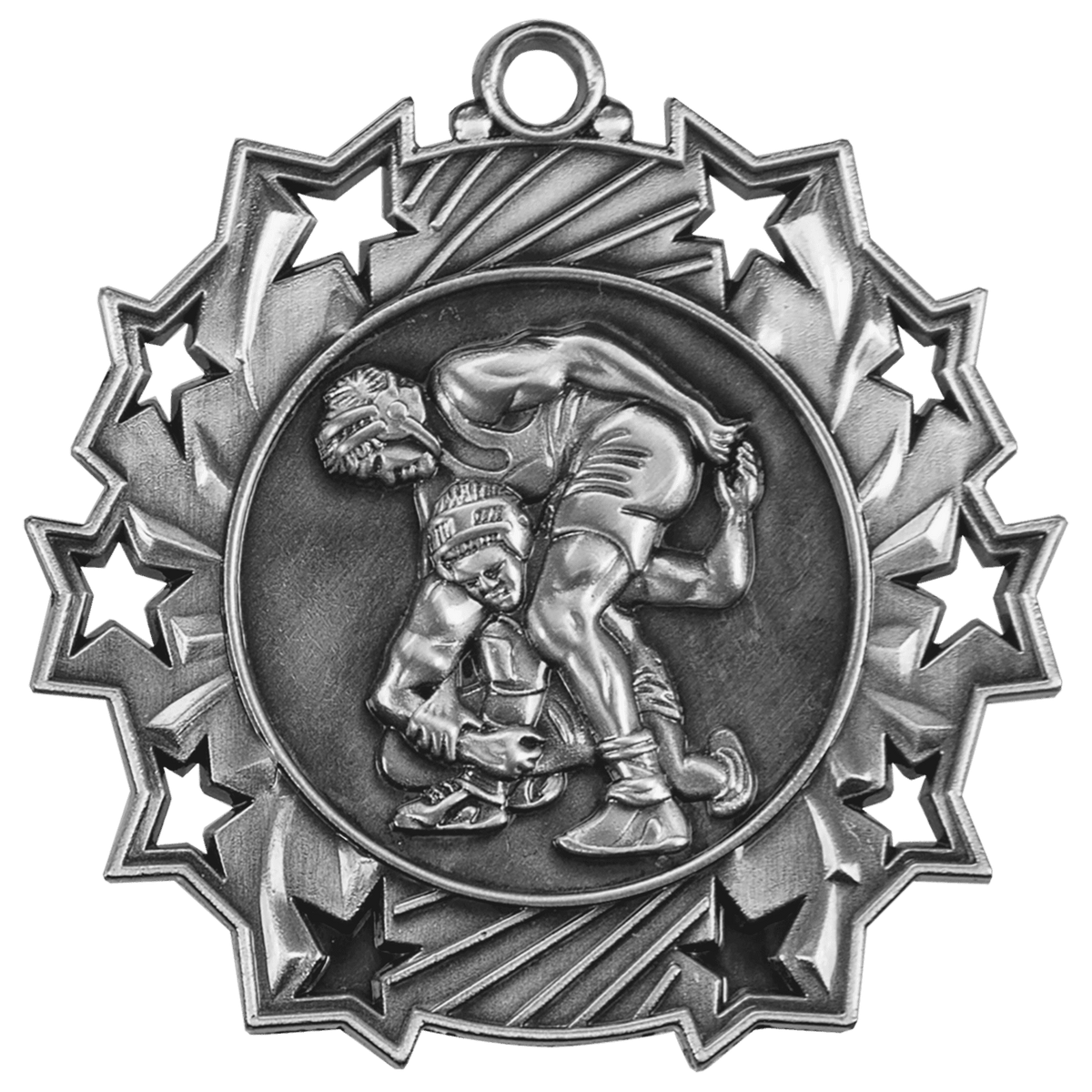 Wrestling Ten Star Medal-Silver