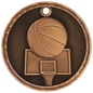 Basketball 3-D Medal-Bronze
