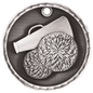 Cheer 3-D Medal-Silver