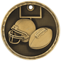 Football 3-D Medal-Gold