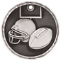 Football 3-D Medal-Silver