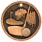 Golf 3-D Medal-Bronze
