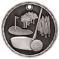 Golf 3-D Medal-Silver
