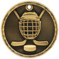 Hockey 3-D Medal-Gold