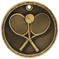 Tennis 3-D Medal-Gold