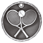 Tennis 3-D Medal-Silver