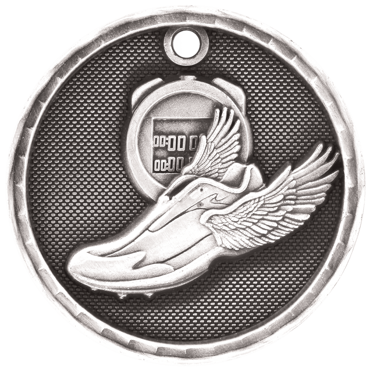 Track 3-D Medal-Silver