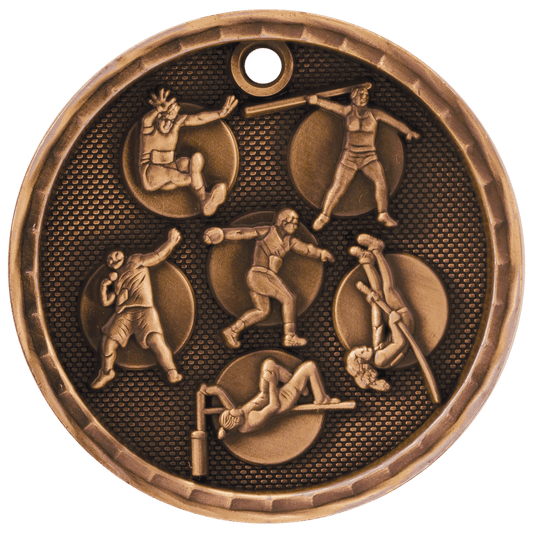 Track & Field 3-D Medal-Bronze