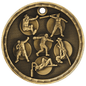Track & Field 3-D Medal-Gold