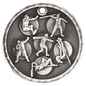 Track & Field 3-D Medal-Silver