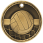Volleyball 3-D Medal-Gold