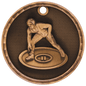 Wrestling 3-D Medal-Bronze