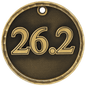 26.2 (Marathon) 3-D Medal-Gold