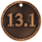 13.1 (Half marathon) 3-D Medal-Bronze
