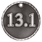 13.1 (Half marathon) 3-D Medal-Silver