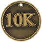 10K 3-D Medal-Gold
