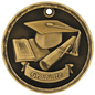 Graduate 3-D Medal-Gold