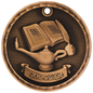 Lamp of Knowledge 3-D Medal-Bronze