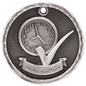 Perfect Attendance 3-D Medal-Silver