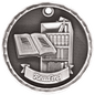 Reading 3-D Medal-Silver