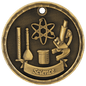 Science 3-D Medal-Gold