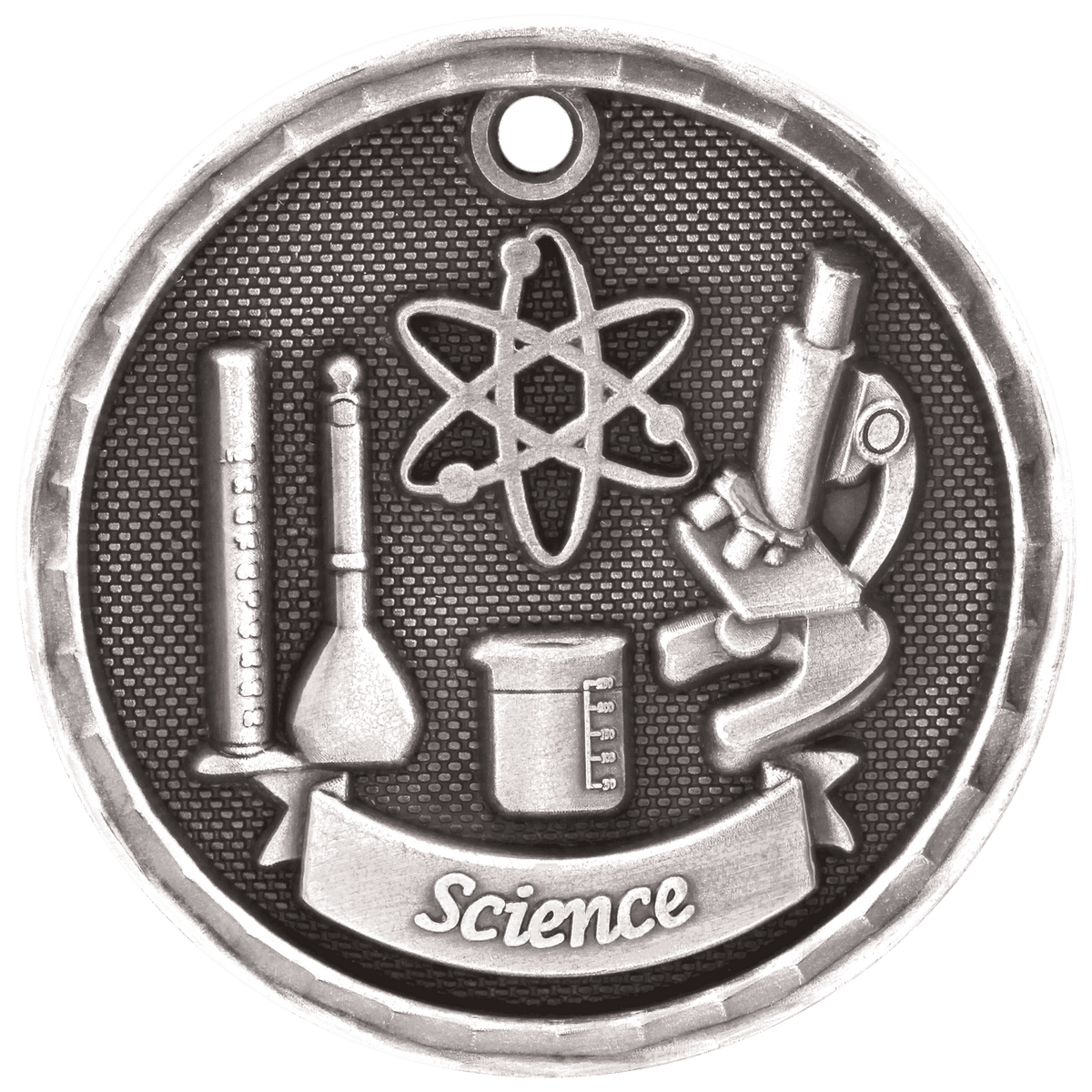 Science 3-D Medal-Silver