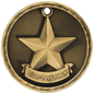 Star Performer 3-D Medal-Gold