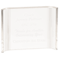 8" x 6" Clear Acrylic Crescent