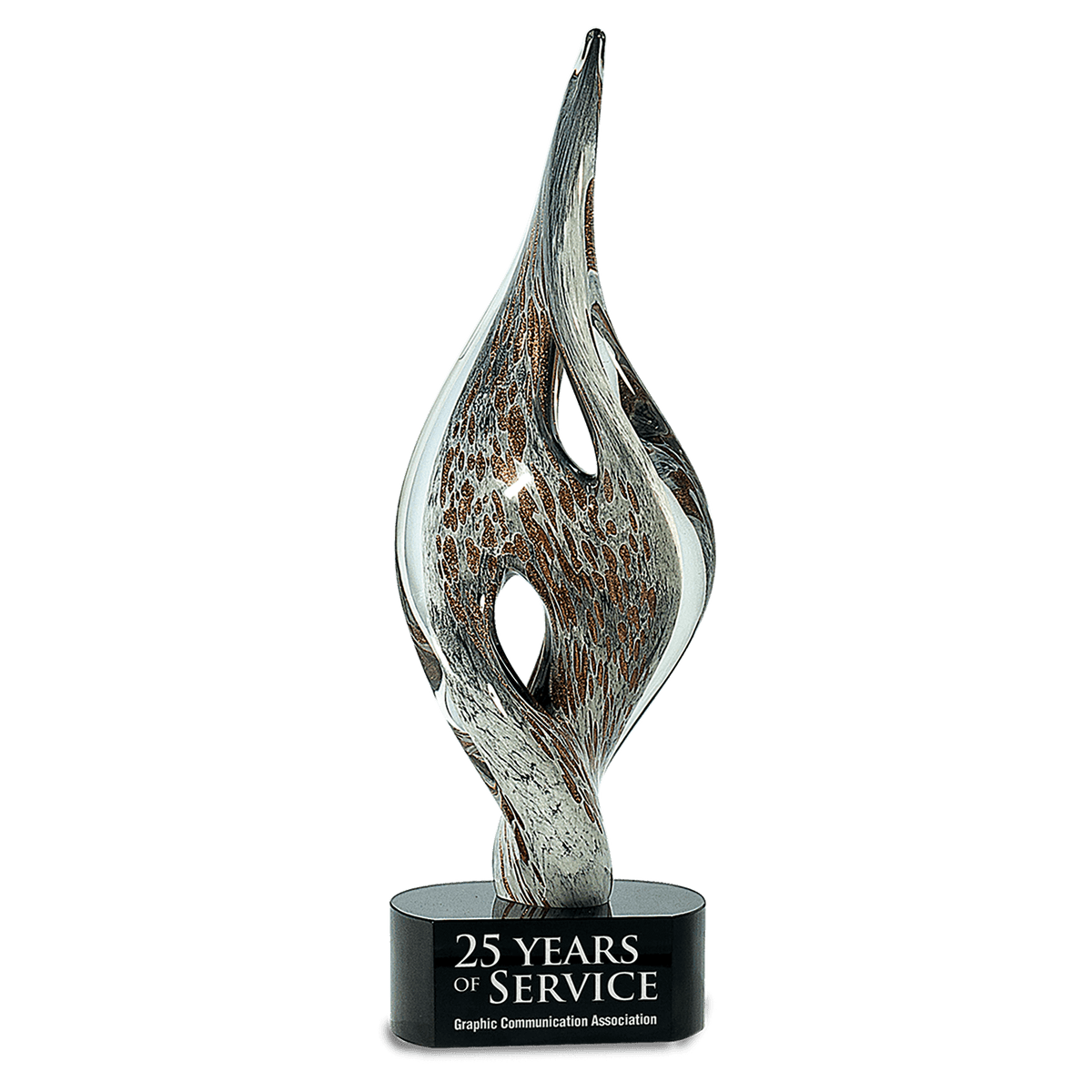 Twist Spire Art Glass