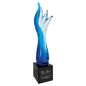 Blue Aspire Art Glass