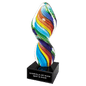 Rainbow Twist Art Glass