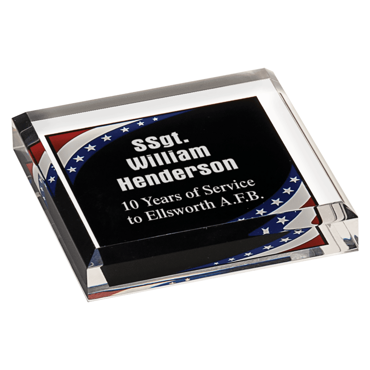 Stars & Stripes Acrylic Paperweight