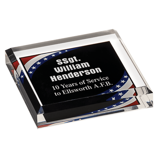 Stars & Stripes Acrylic Paperweight