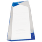7" Blue Facet Wedge Acrylic